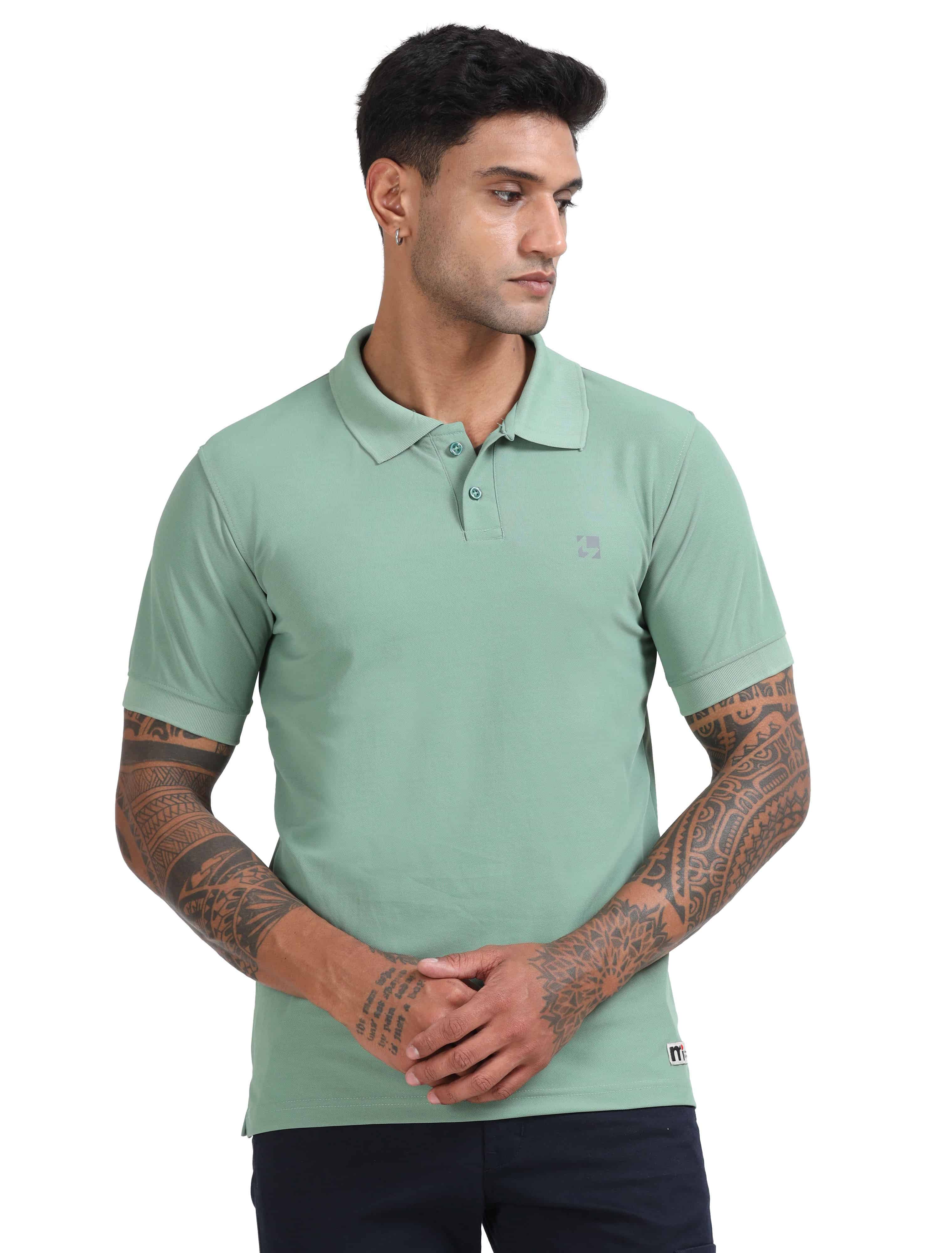 polo tshirt pastel green