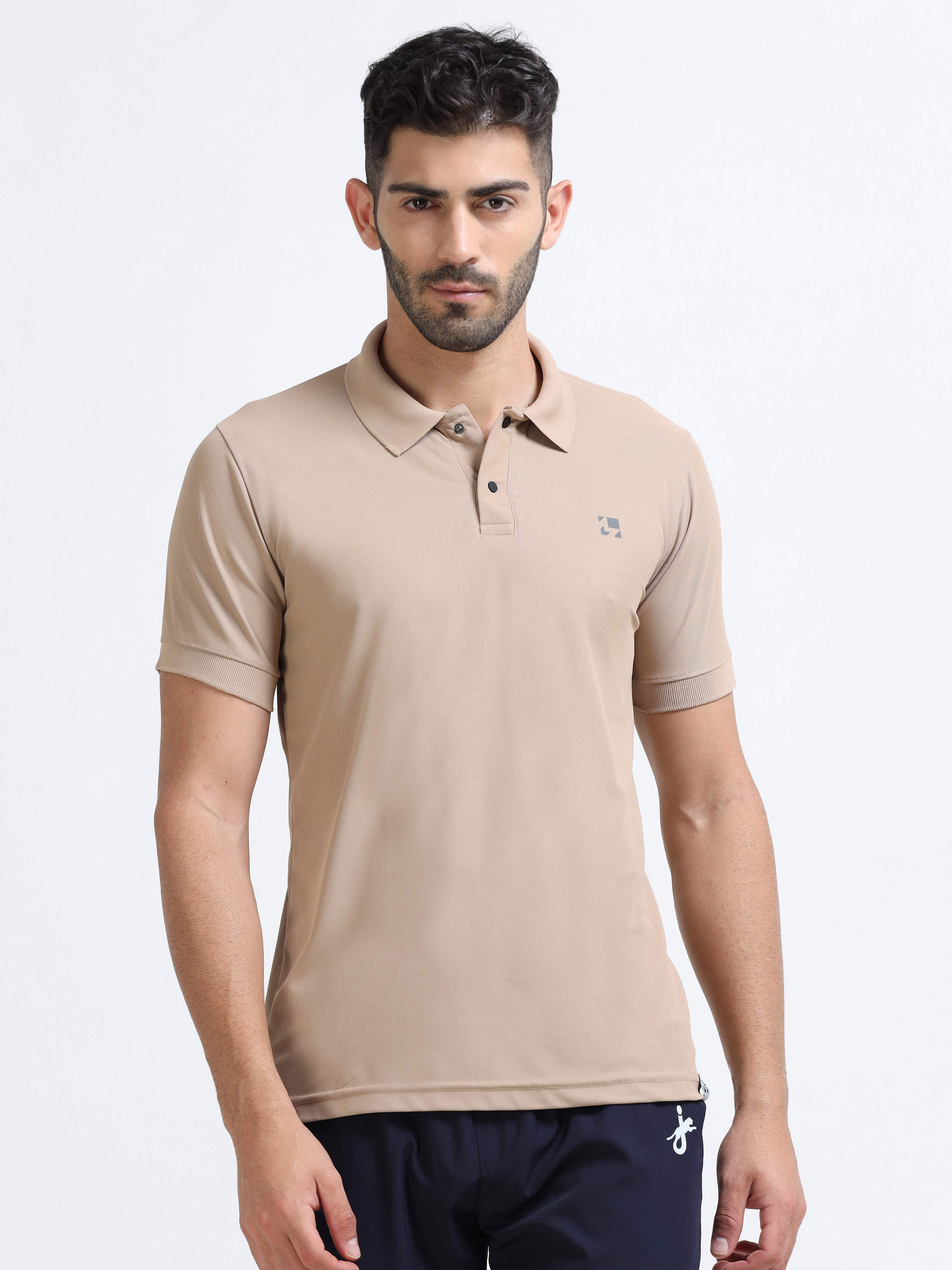 polo tshirt beige